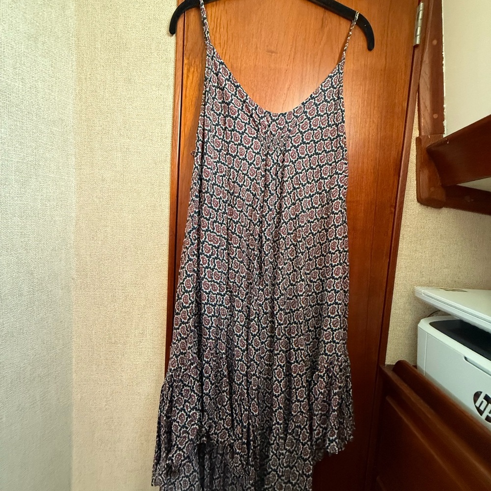 T2love Navy and Pink Floral Dress